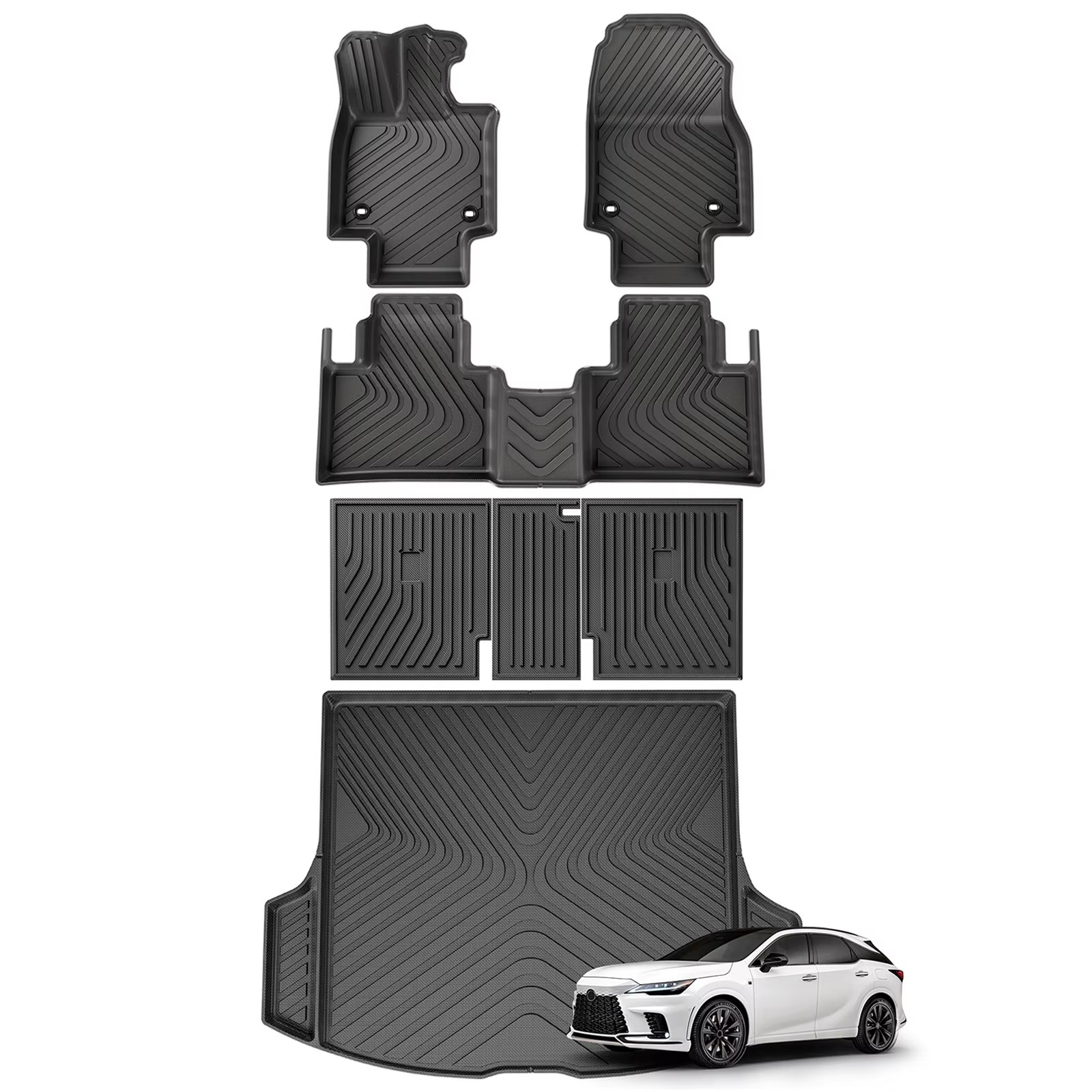 Car Floor Mat Rubber - for Lexus RX 2023 2024 TPE