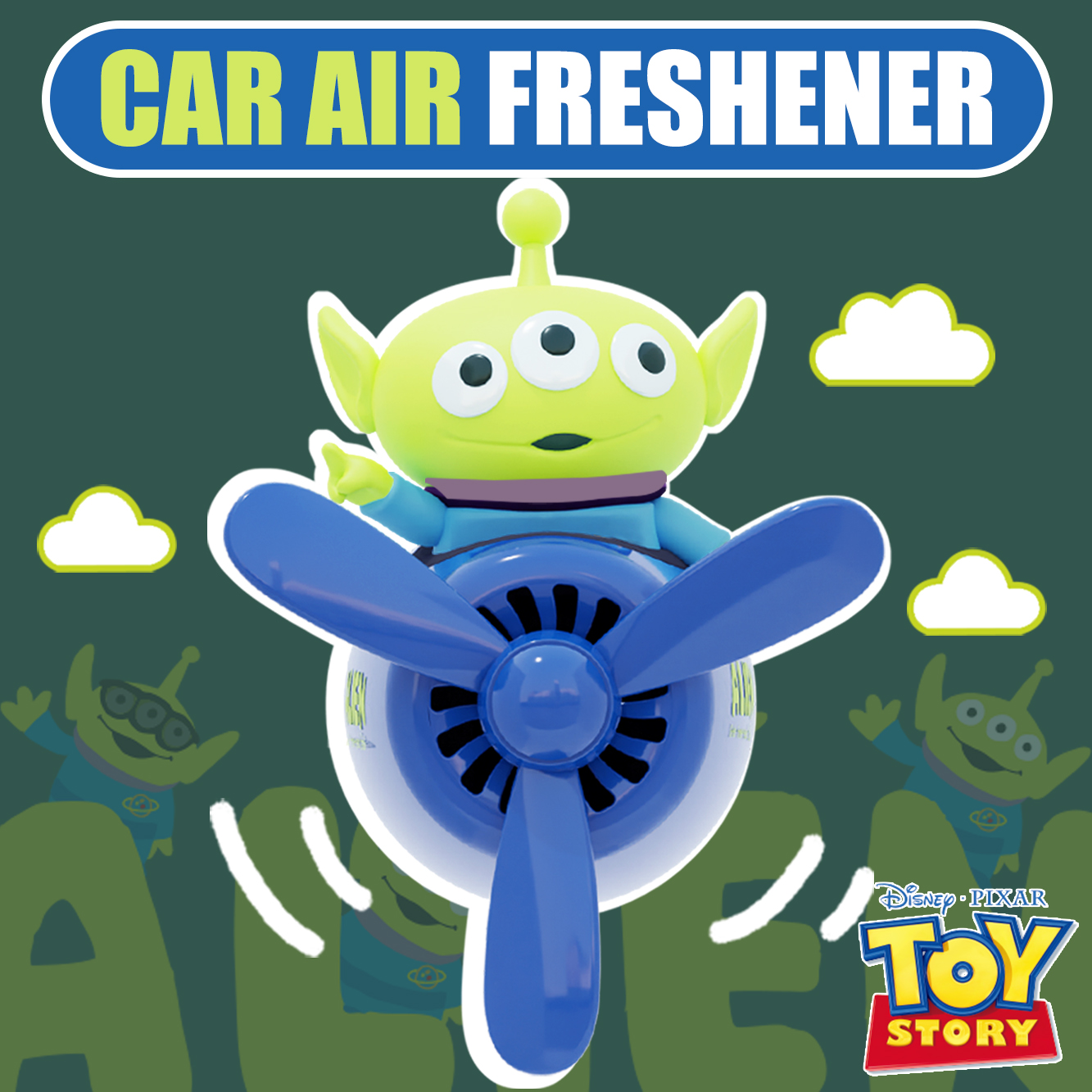 Car Accessories Oman - Disney Alien Little Green Men pilot