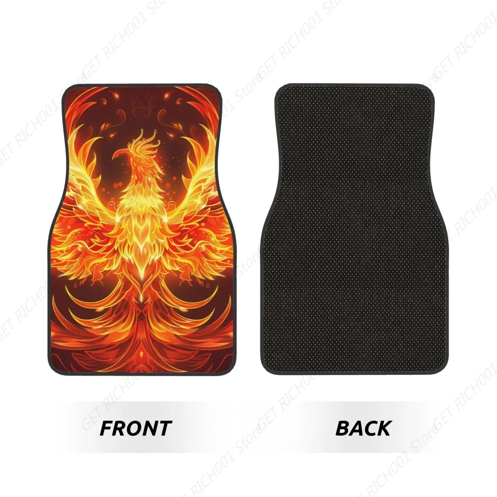 Car Accessories Phoenix - Fire Phoenix Reborn Carpet Floor Mats