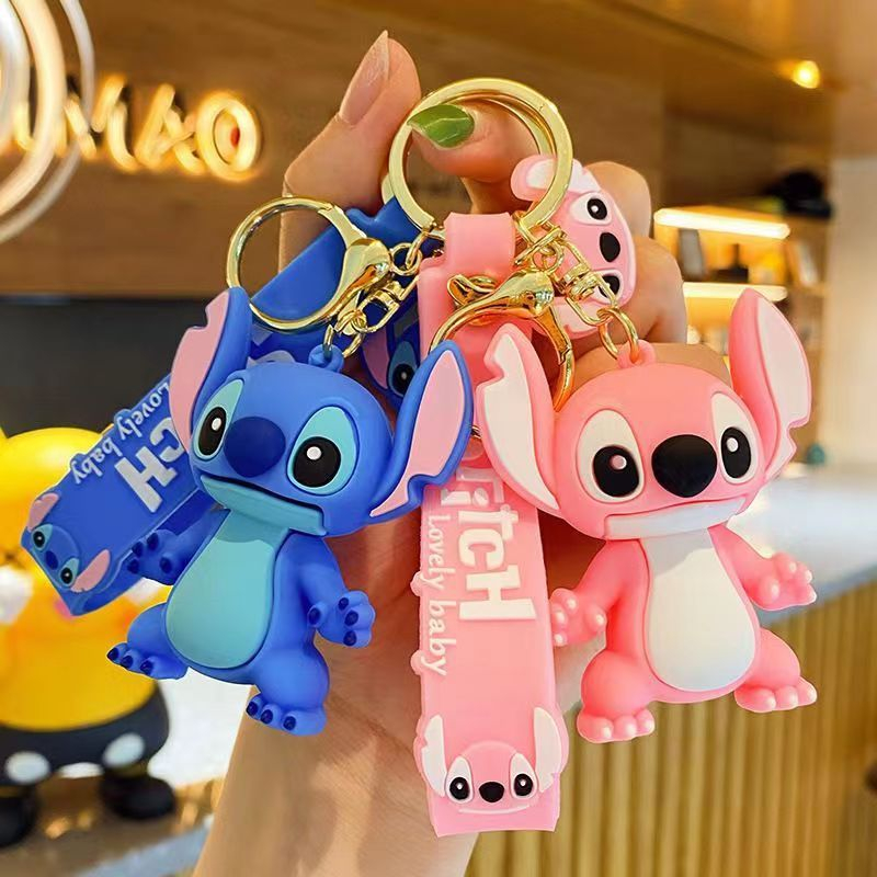 Car Accessories Girly - New Anime Stitch Toys Keychain Figure