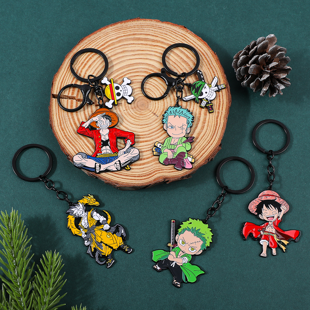 Car Accessories Decoration - One Piece Anime Keychain Featuring Monkey