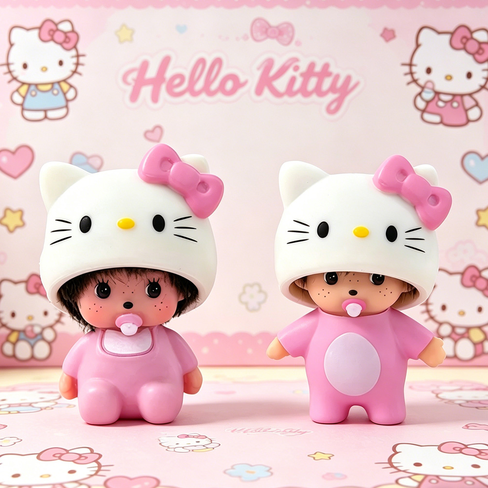 Car Accessories Girly - Hot Cute Hello Kitty Monchhichi Doll