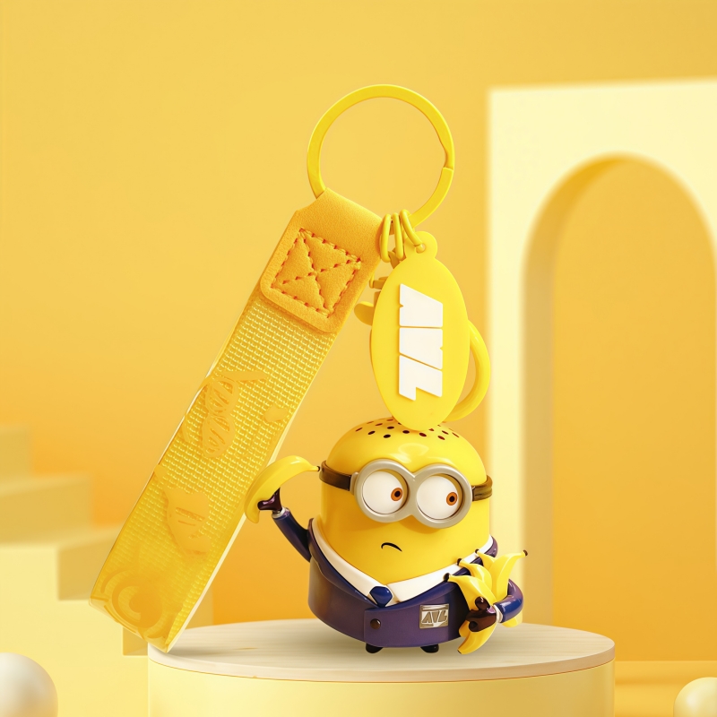 Cartoon Minion keychain pendan - Car Accessories Girly avaliação e preço
