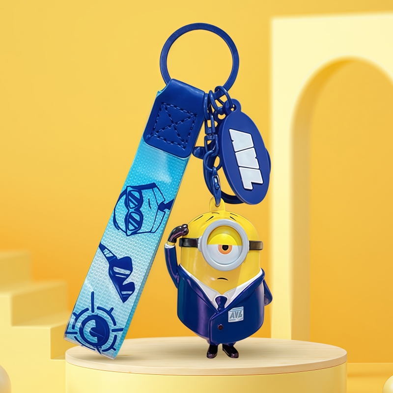 Cartoon Minion keychain pendan - Car Accessories Girly avaliação e preço