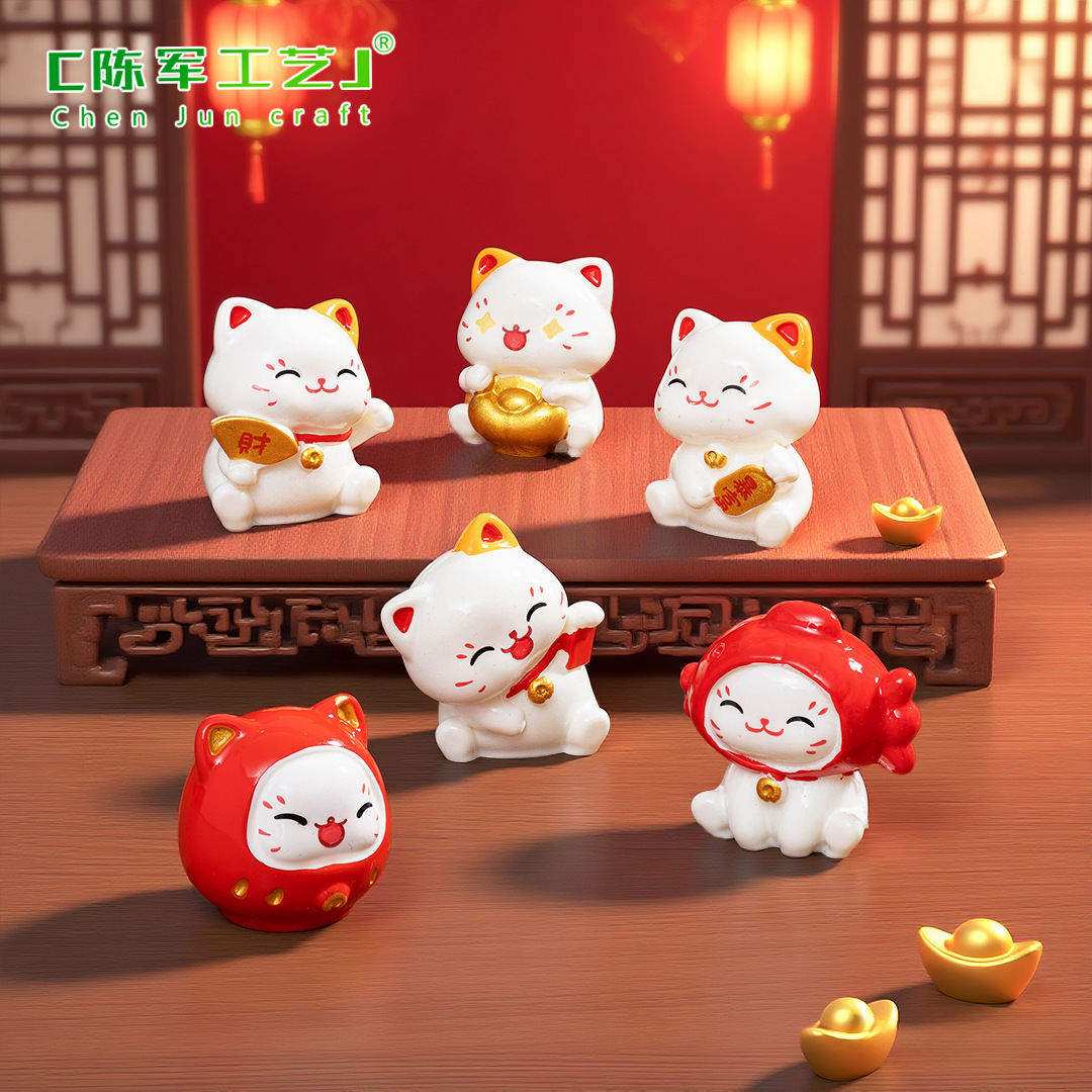 6pcs New Chinese Cartoon Manek - Car Accessories Oman avaliação e preço