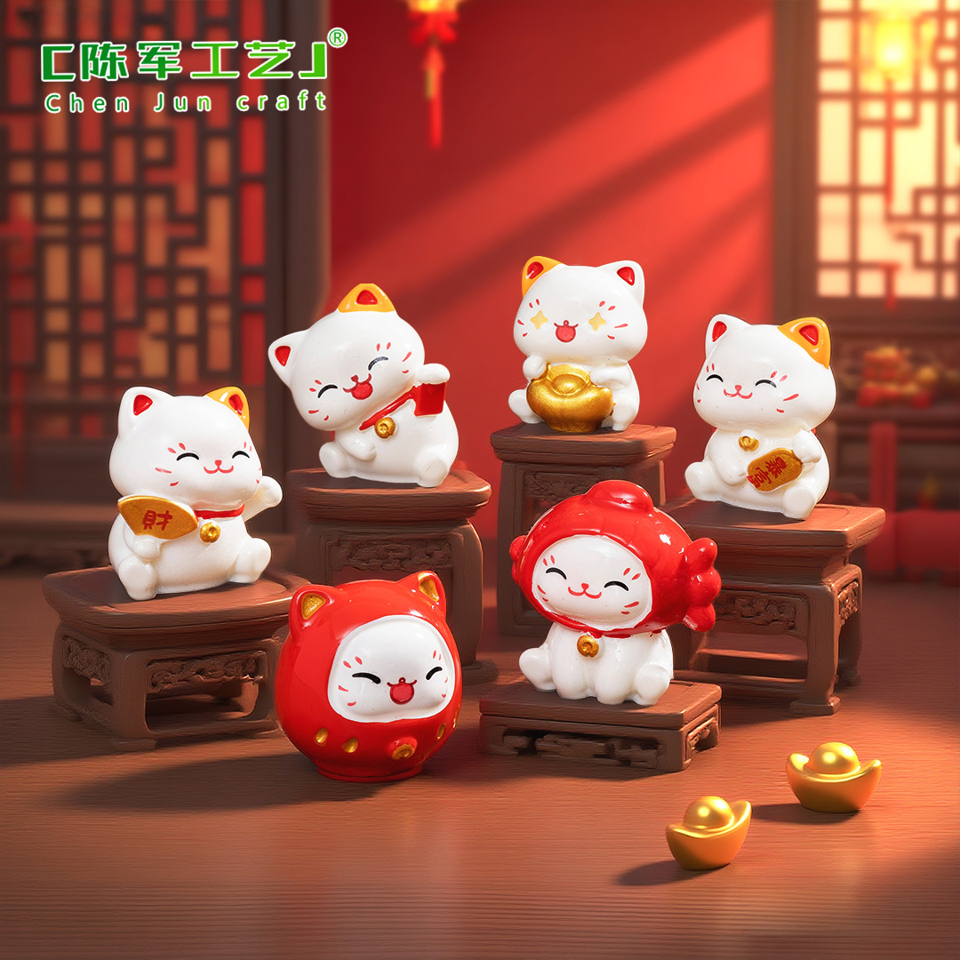 6pcs New Chinese Cartoon Manek - Car Accessories Oman avaliação e preço