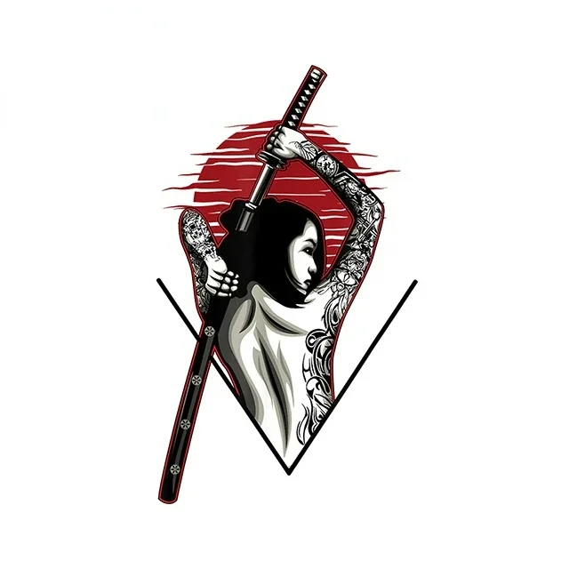 Car Sticker Japan Samurai Girl - Car Accessories Girly avaliação e preço