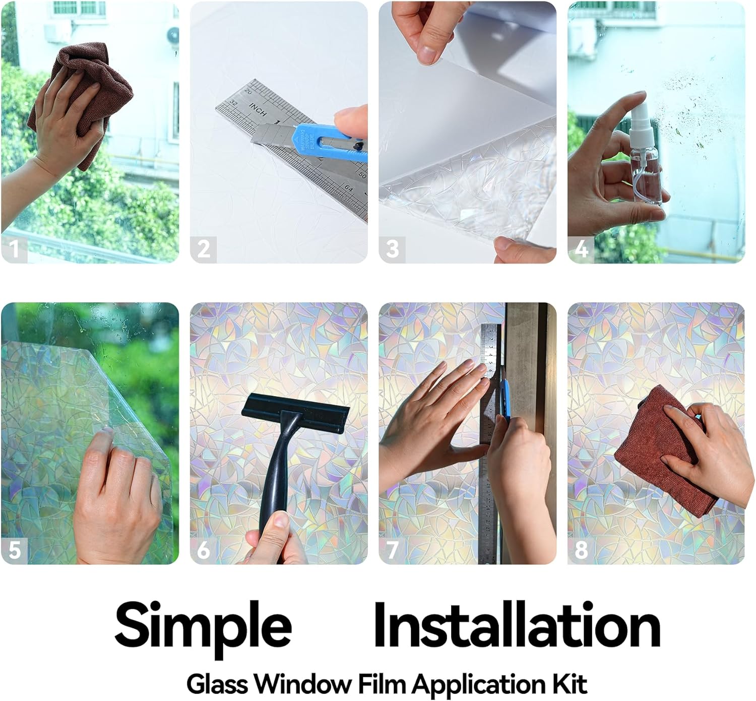Rainbow Window Cling Privacy F - Tinted Window Film avaliação e preço