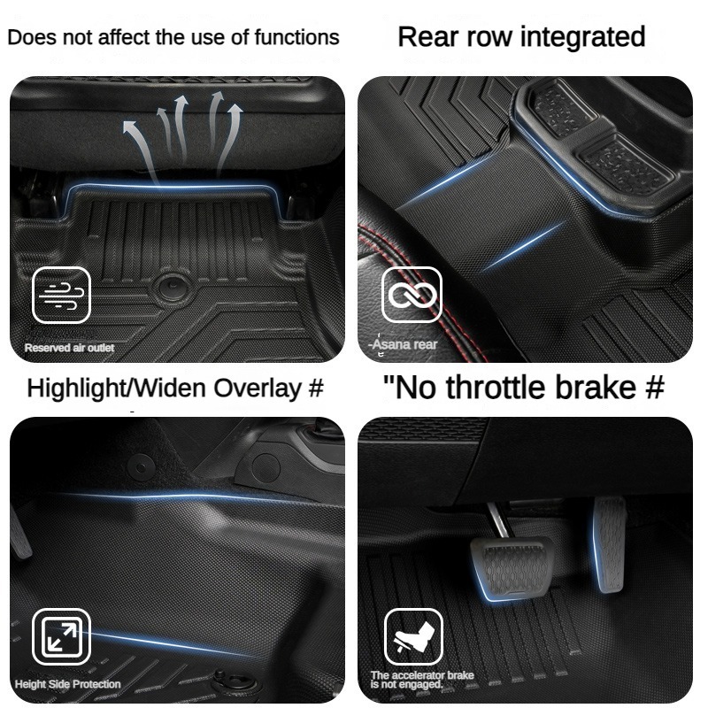 3D TPE Left Hand Driver Car Fl - Car Floor Mat Rubber avaliação e preço