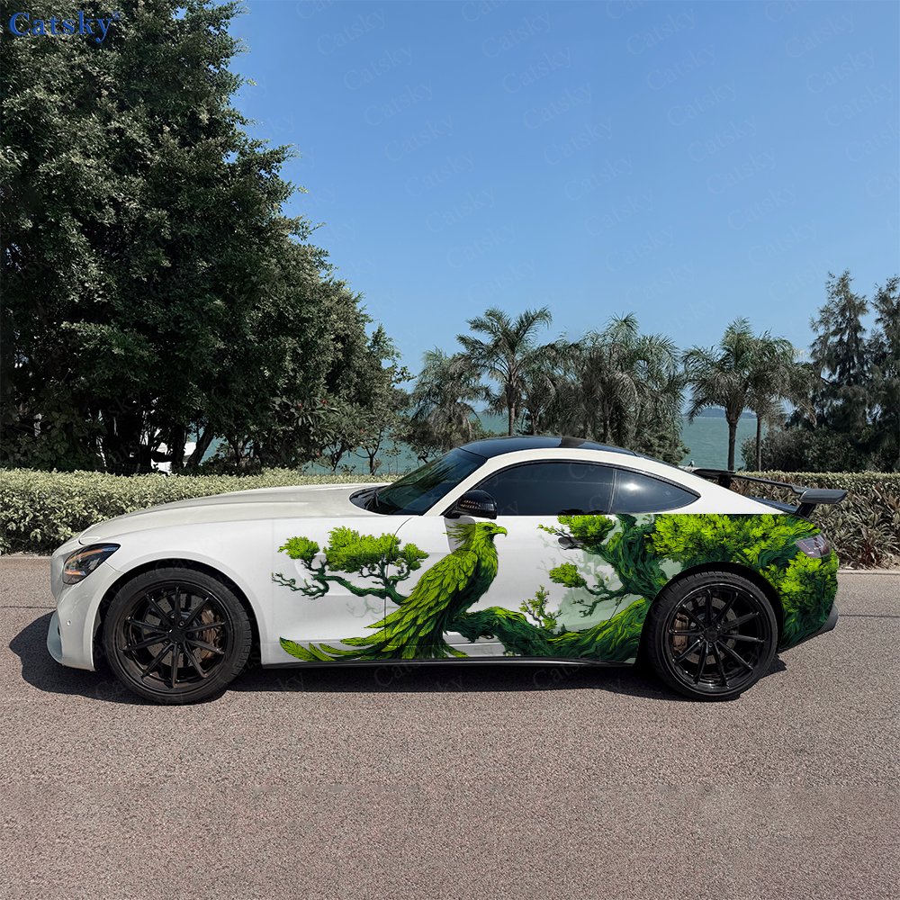 2pcs Forest Phoenix Green Natu - Car Accessories Phoenix avaliação e preço