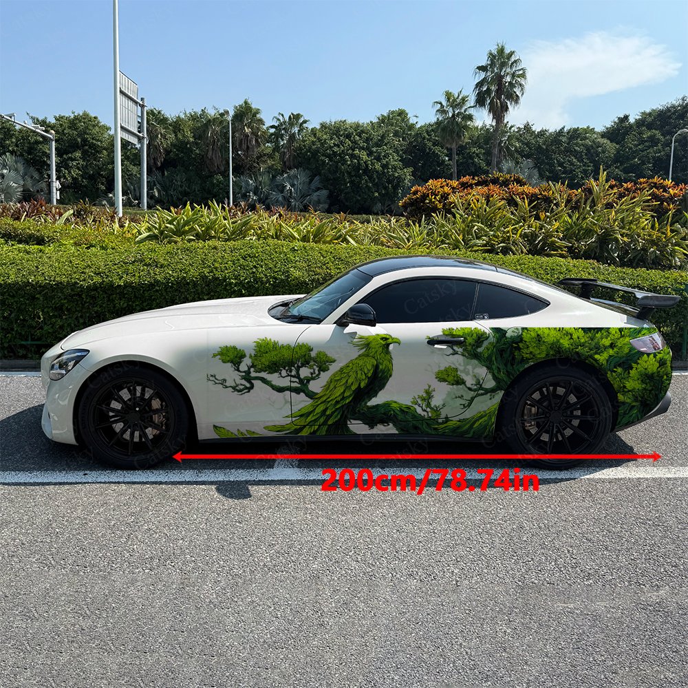 2pcs Forest Phoenix Green Natu - Car Accessories Phoenix avaliação e preço