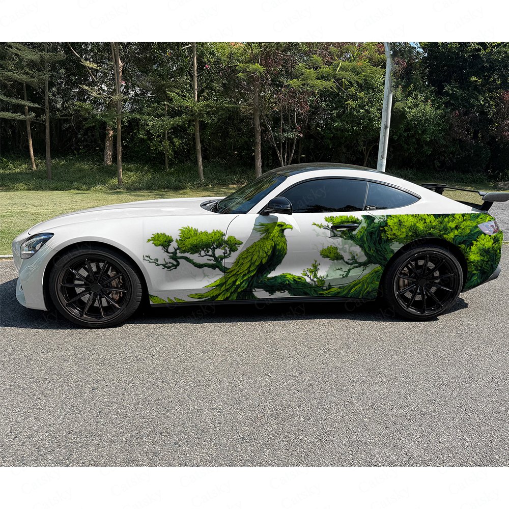 2pcs Forest Phoenix Green Natu - Car Accessories Phoenix avaliação e preço