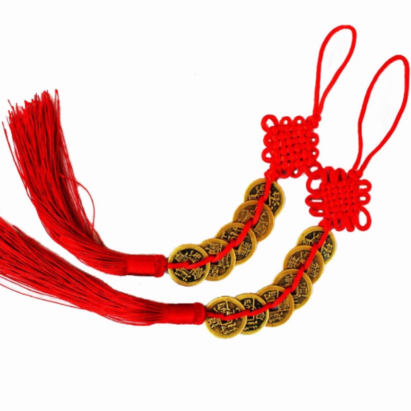 Feng Shui Coins Hanging Orname - Car Accessories Oman avaliação e preço