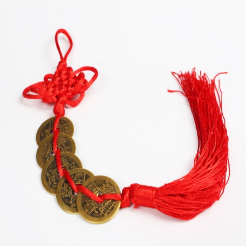 Feng Shui Coins Hanging Orname - Car Accessories Oman avaliação e preço