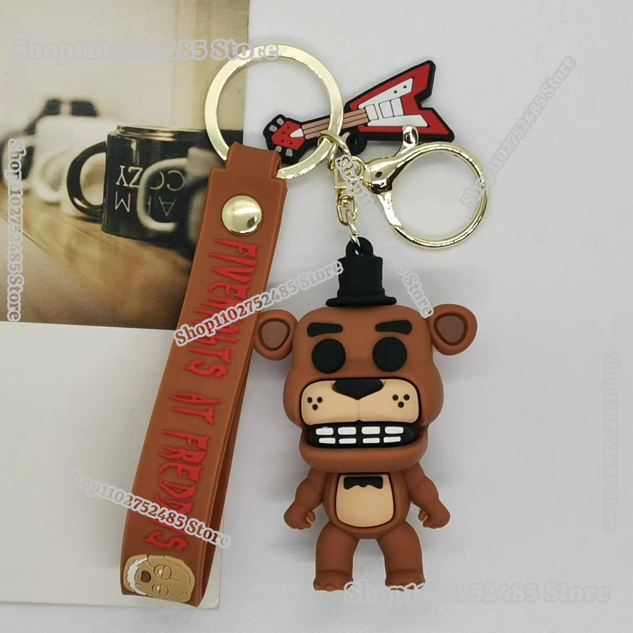 5pcs Cartoon Anime FNAF Figure - Car Accessories Oman avaliação e preço