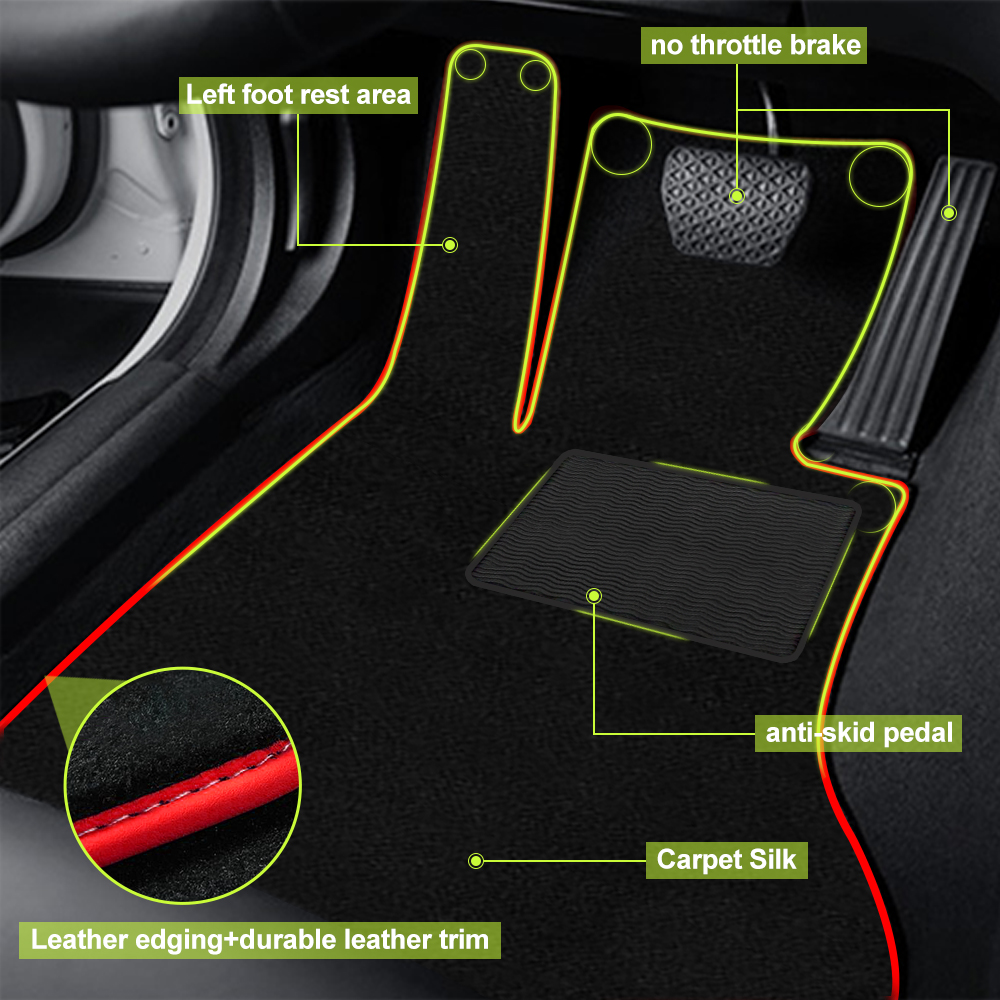 Car Floor Mats Carpet Rugs For - Car Floor Mat Rubber avaliação e preço