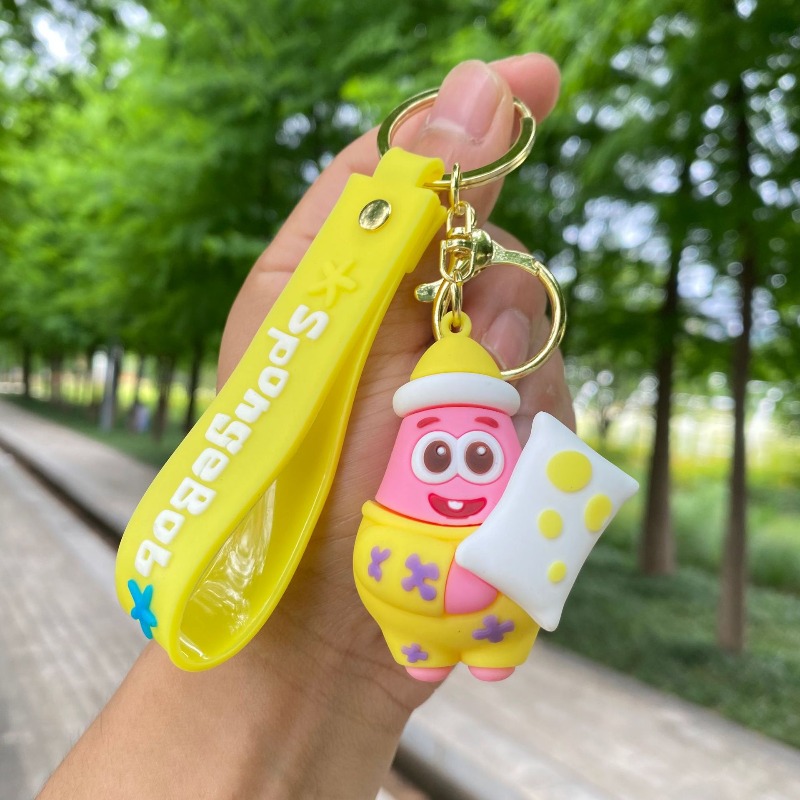 New Kawaii Cartoon SpongeBob S - Car Accessories Girly avaliação e preço