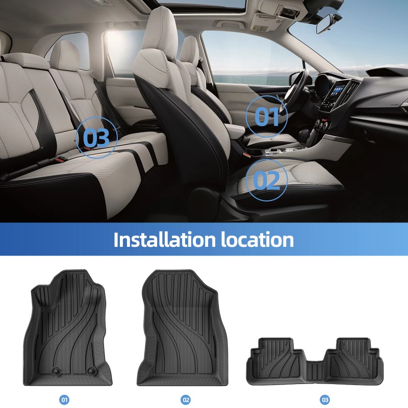 For Subaru Forester 2019-2024  - Car Floor Mat Rubber avaliação e preço