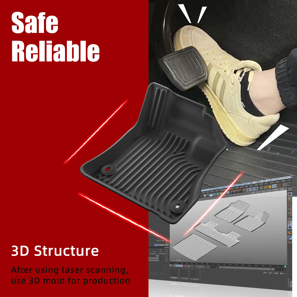 Custom Wholesale Custom TPE Ca - Car Floor Mat Rubber avaliação e preço