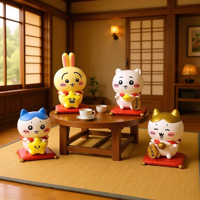 Kawaii CKW Lucky Cat Figurine  - Car Accessories Decoration avaliação e preço