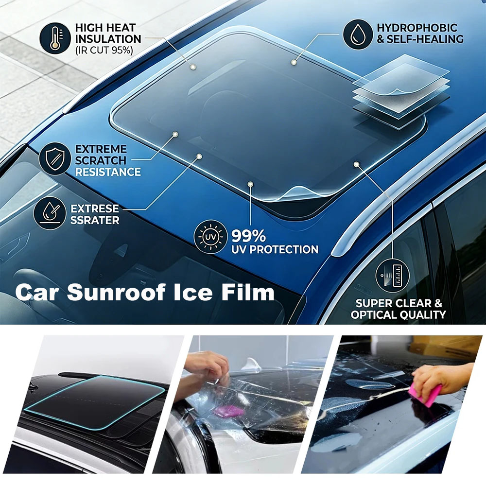 7.5mil TPH Car Sunroof Ice Arm - Tinted Window Film avaliação e preço