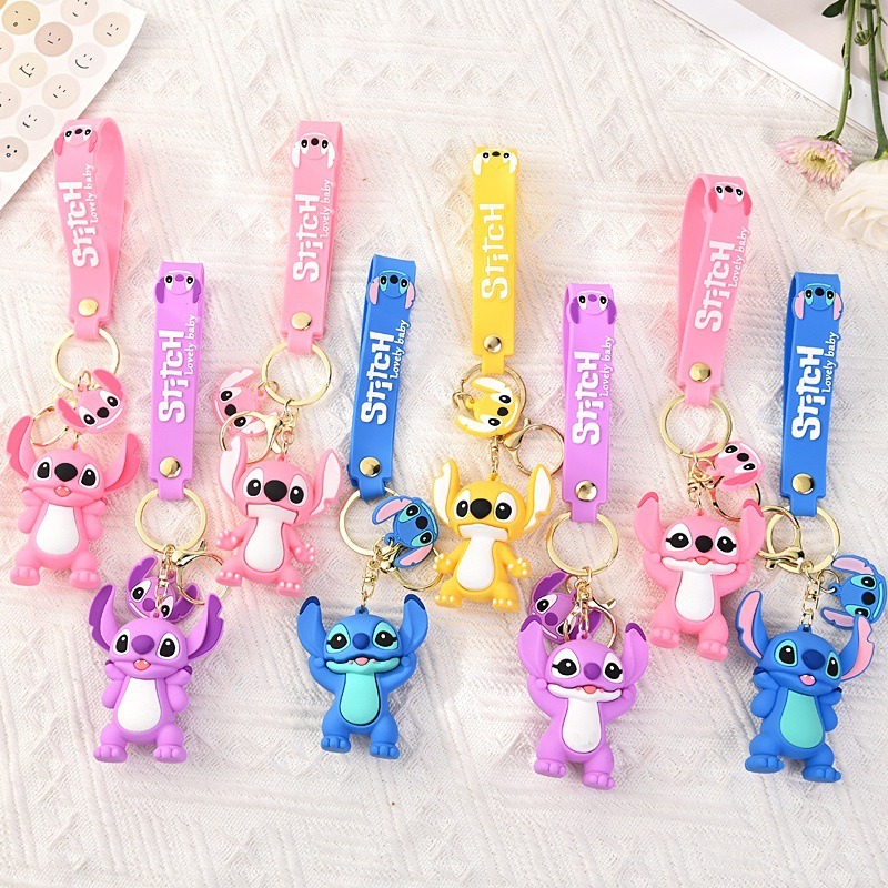 Kawaii Lilo & Stitch Toys Keyc - Car Accessories Girly avaliação e preço