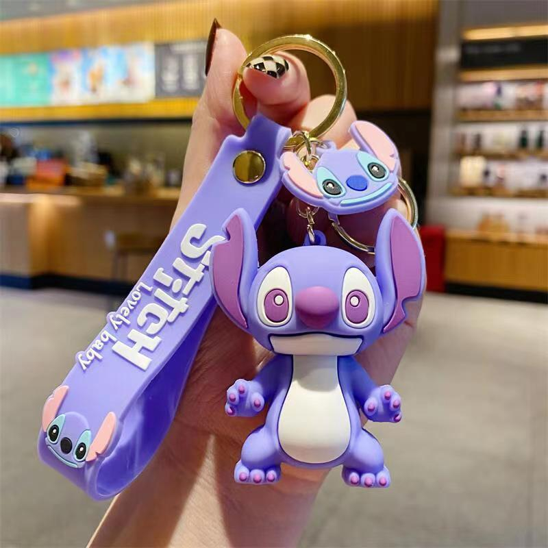 New Anime Stitch Toys Keychain - Car Accessories Girly avaliação e preço