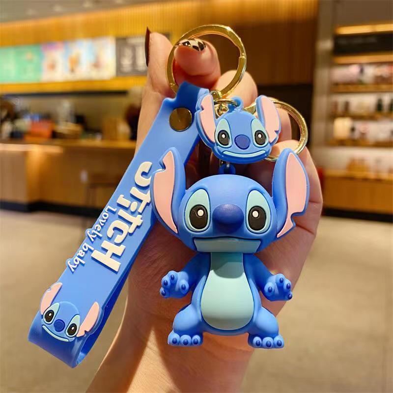 New Anime Stitch Toys Keychain - Car Accessories Girly avaliação e preço