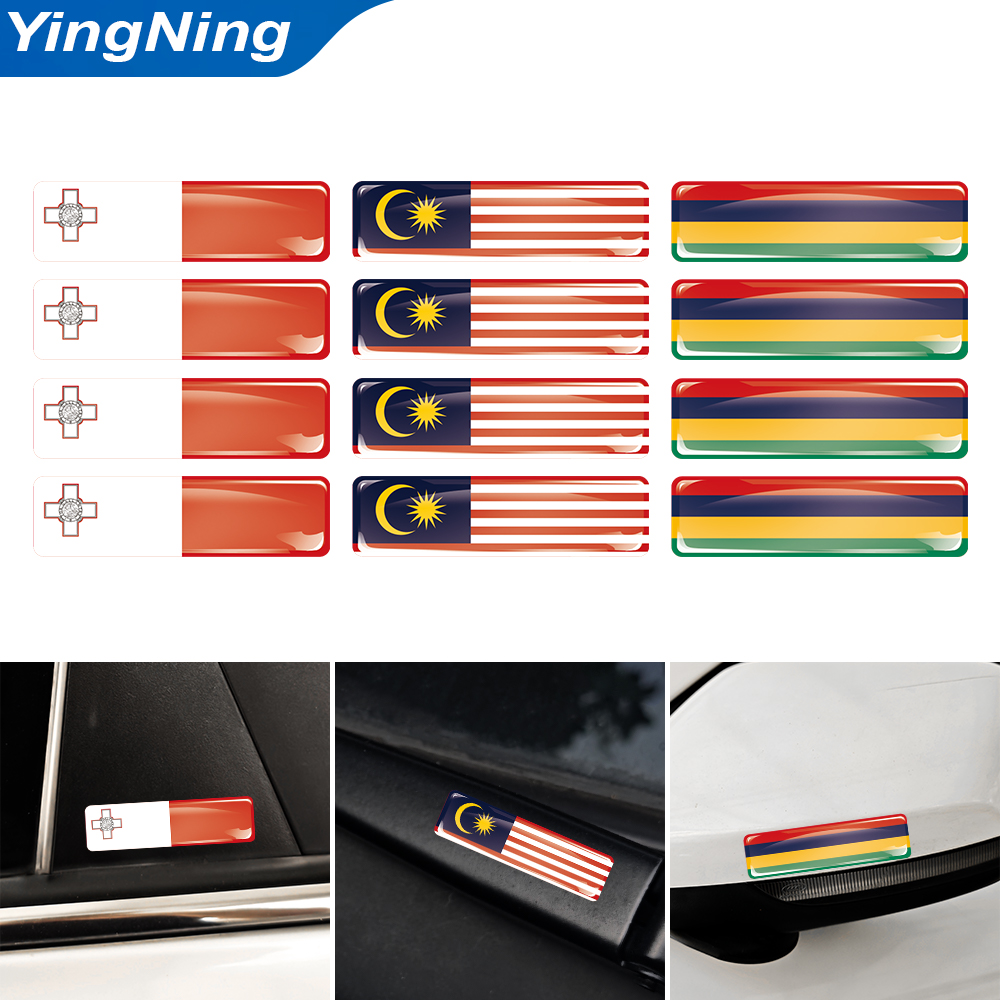 4PCS 3D Epoxy Domed Sticker Ma - Car Accessories Mauritius avaliação e preço