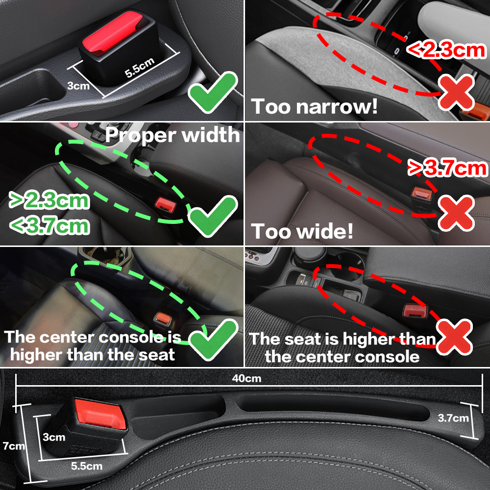2X Car Seat Gap Filler Between - Car Accessories Website avaliação e preço