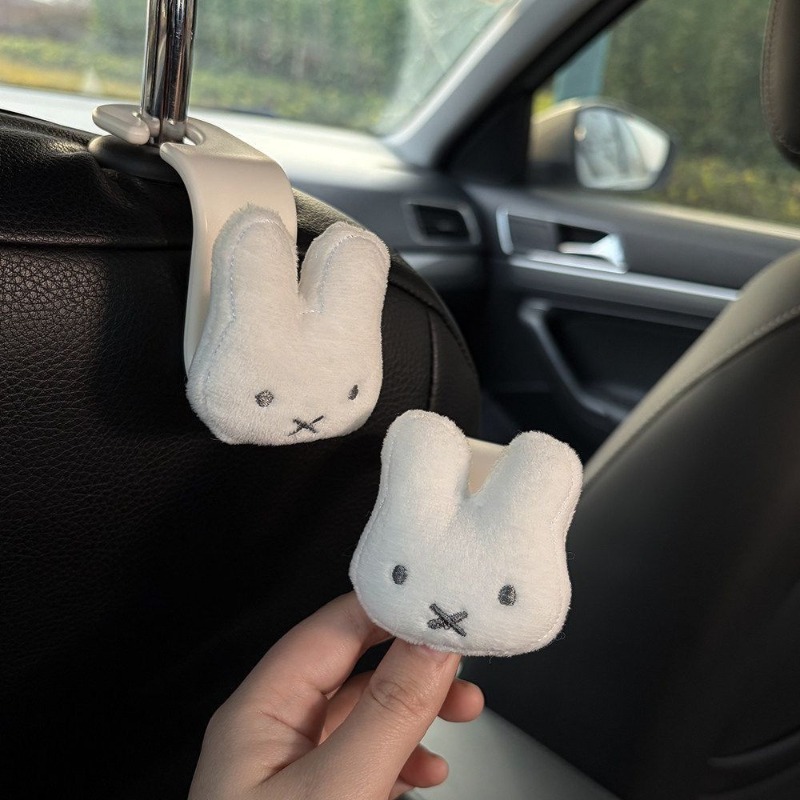 Miffy creative car hook with   - Car Accessories Decoration avaliação e preço