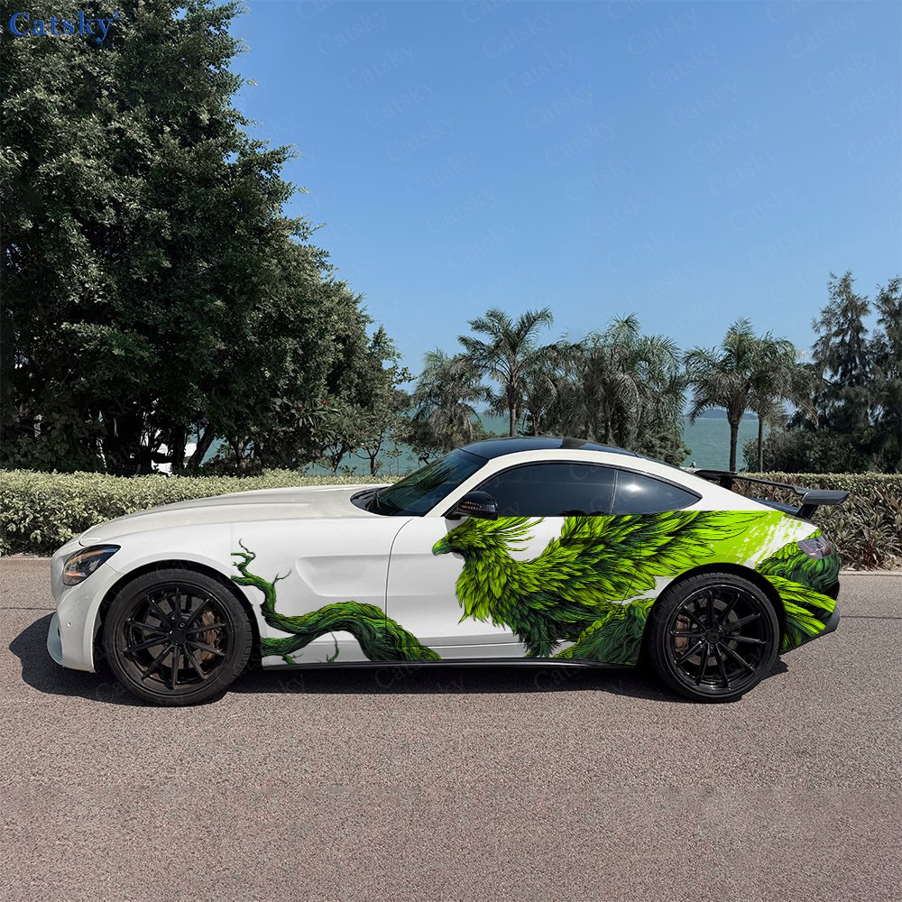 2pcs Nature Green Phoenix Car  - Car Accessories Phoenix avaliação e preço