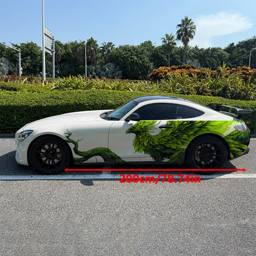 2pcs Nature Green Phoenix Car  - Car Accessories Phoenix avaliação e preço