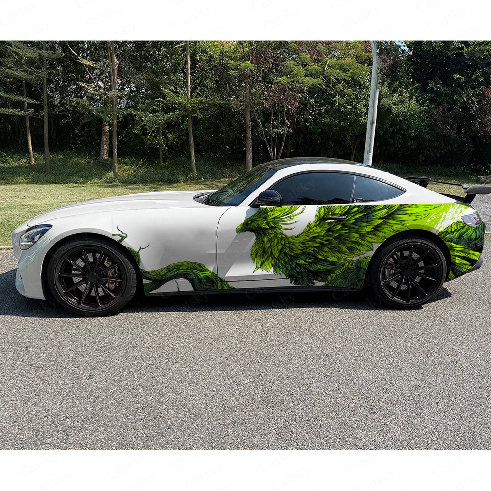 2pcs Nature Green Phoenix Car  - Car Accessories Phoenix avaliação e preço