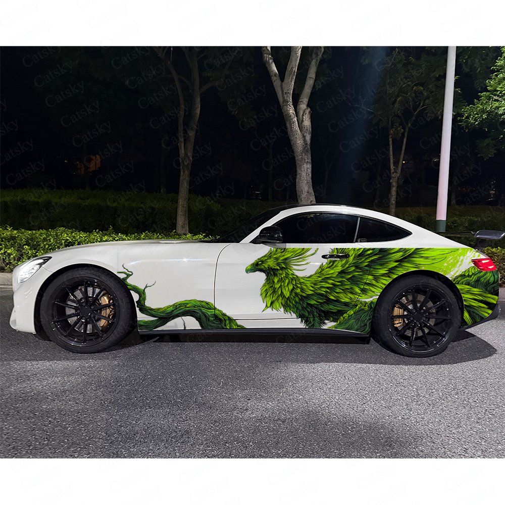 2pcs Nature Green Phoenix Car  - Car Accessories Phoenix avaliação e preço