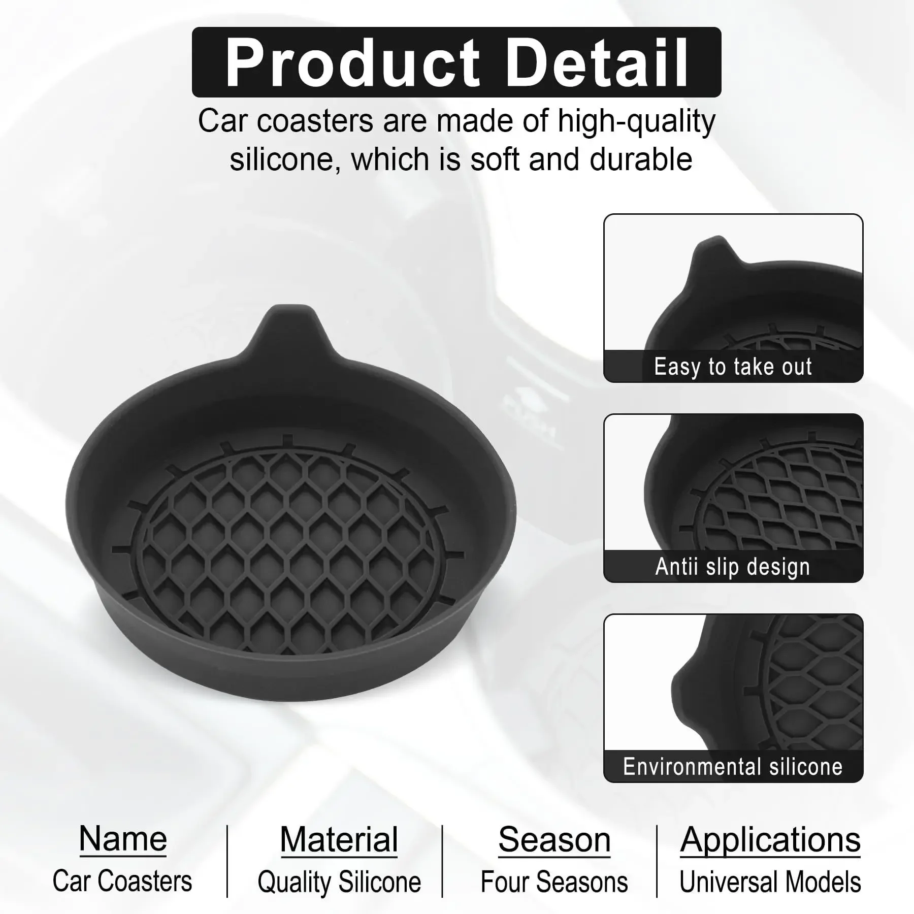 Amazon Car Water Cup Mat Anti- - Car Accessories Amazon avaliação e preço
