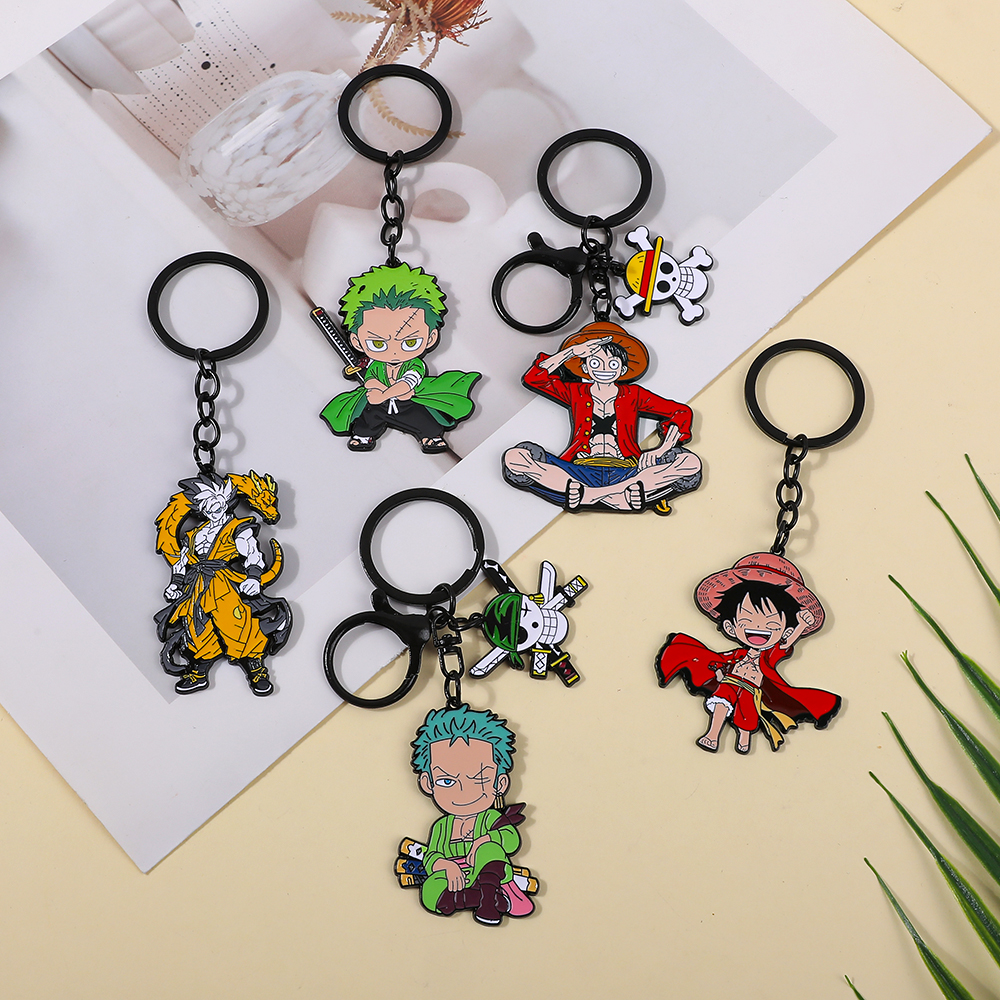 One Piece Anime Keychain Featu - Car Accessories Decoration avaliação e preço