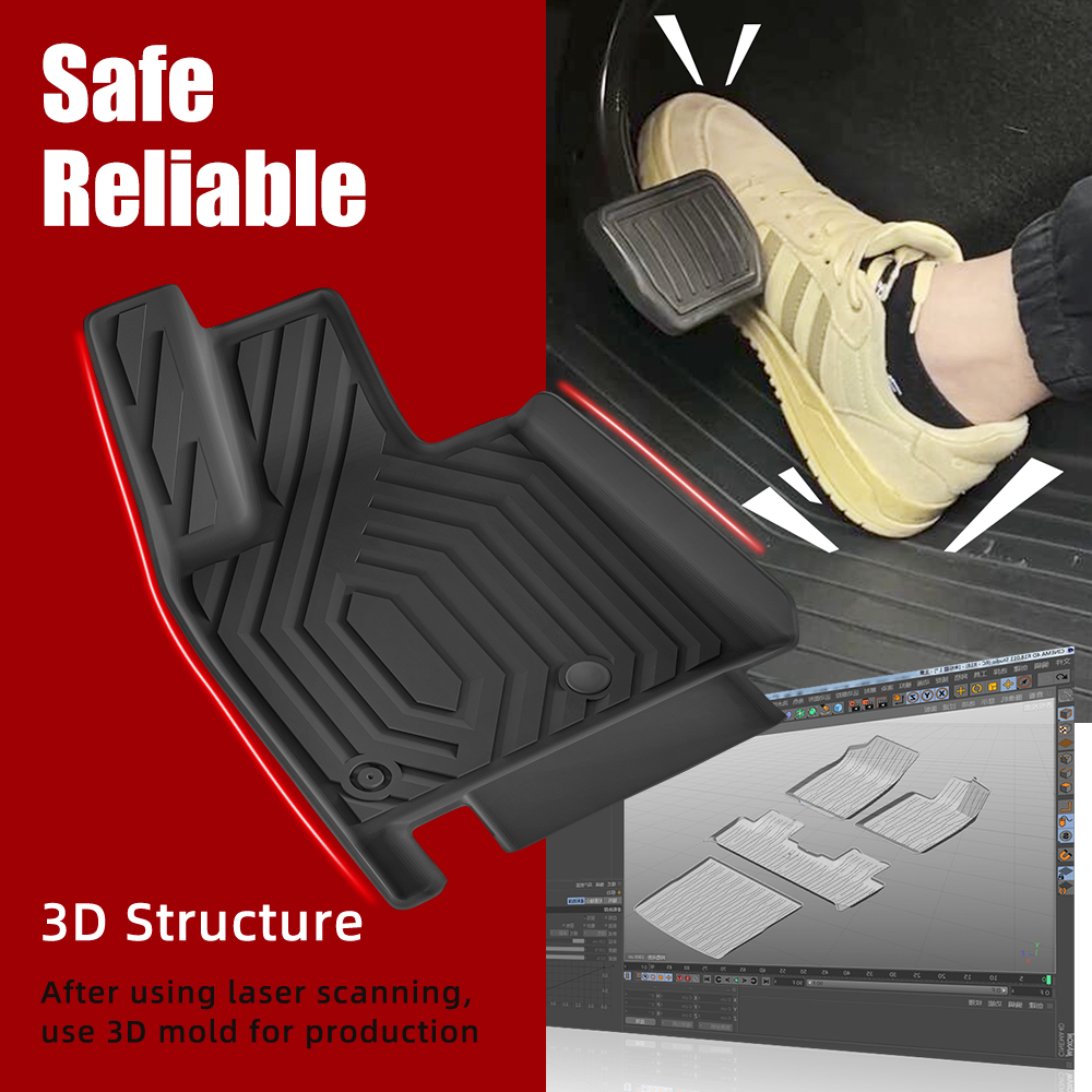 3D TPE Car Floor Mat for Nissa - Car Floor Mat Rubber avaliação e preço