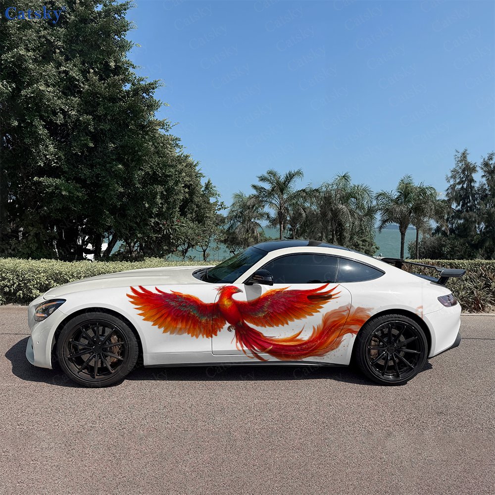 2pcs Fiery Phoenix Car Side Wr - Car Accessories Phoenix avaliação e preço