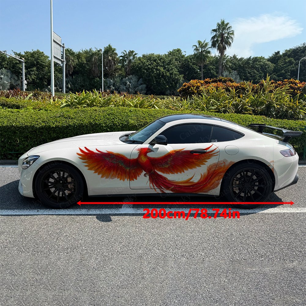 2pcs Fiery Phoenix Car Side Wr - Car Accessories Phoenix avaliação e preço