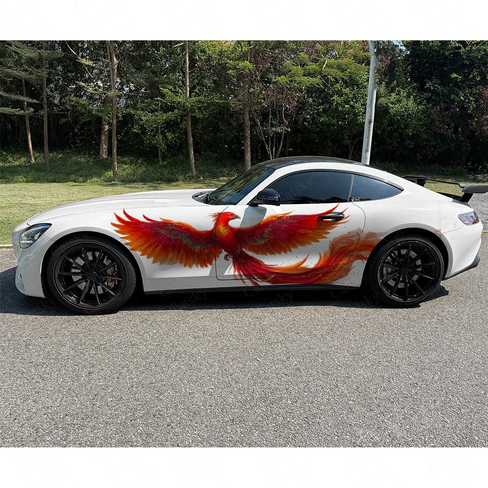 2pcs Fiery Phoenix Car Side Wr - Car Accessories Phoenix avaliação e preço