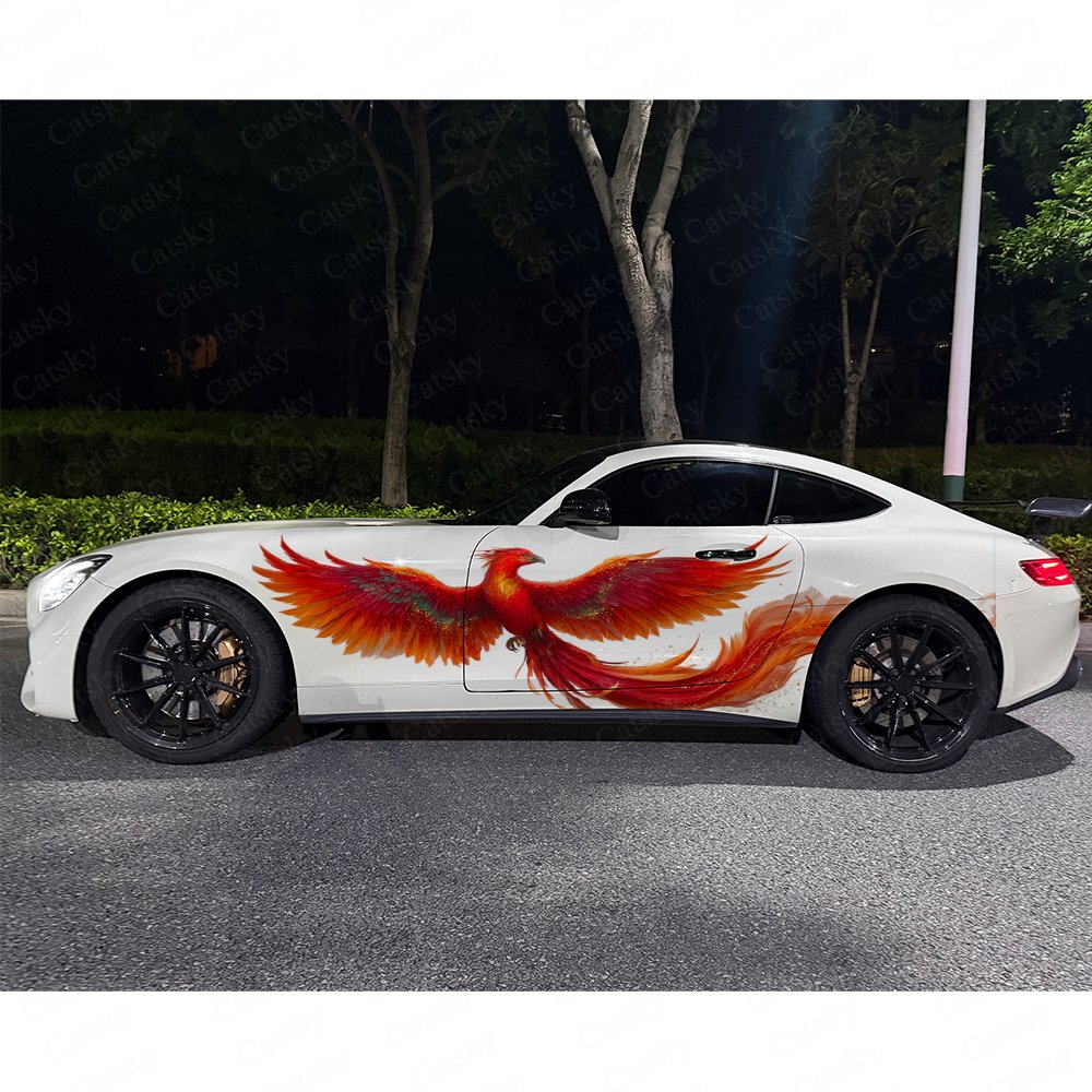 2pcs Fiery Phoenix Car Side Wr - Car Accessories Phoenix avaliação e preço