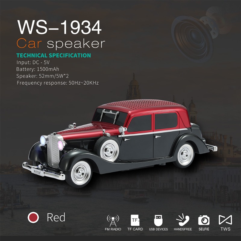 WS-1934 Wireless Car Shape Sou - Car Accessories Amazon avaliação e preço