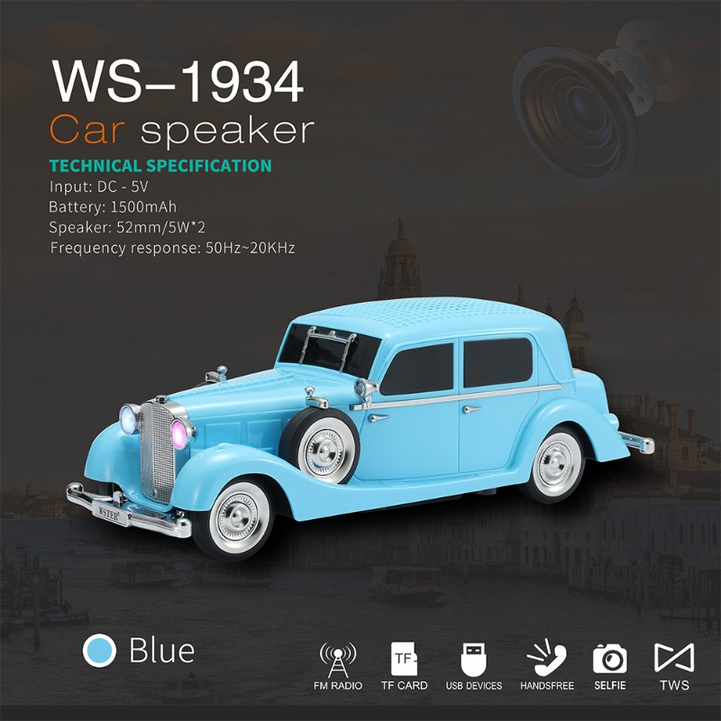 WS-1934 Wireless Car Shape Sou - Car Accessories Amazon avaliação e preço