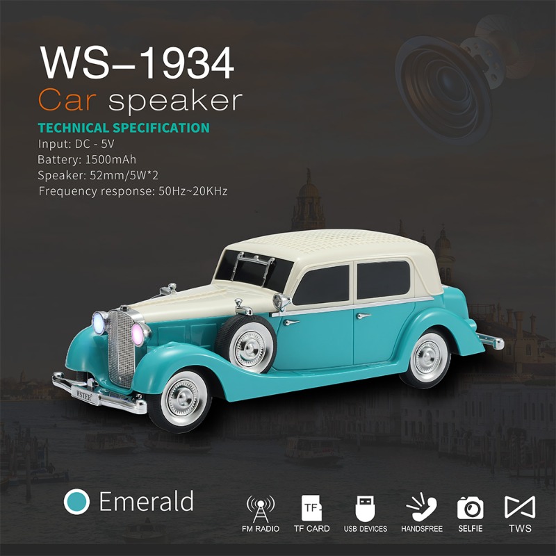 WS-1934 Wireless Car Shape Sou - Car Accessories Amazon avaliação e preço