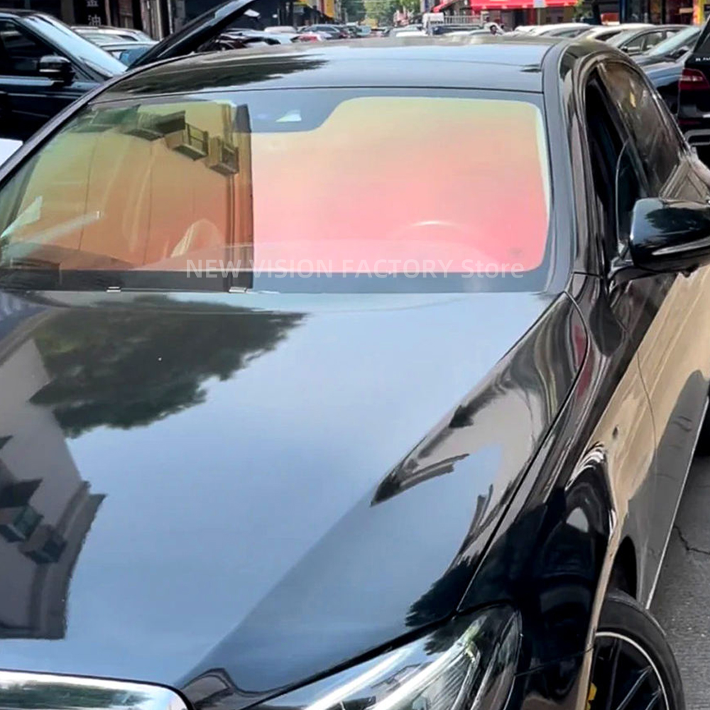 1mX3m 70%VLT Aurora Red Green  - Tinted Window Film avaliação e preço