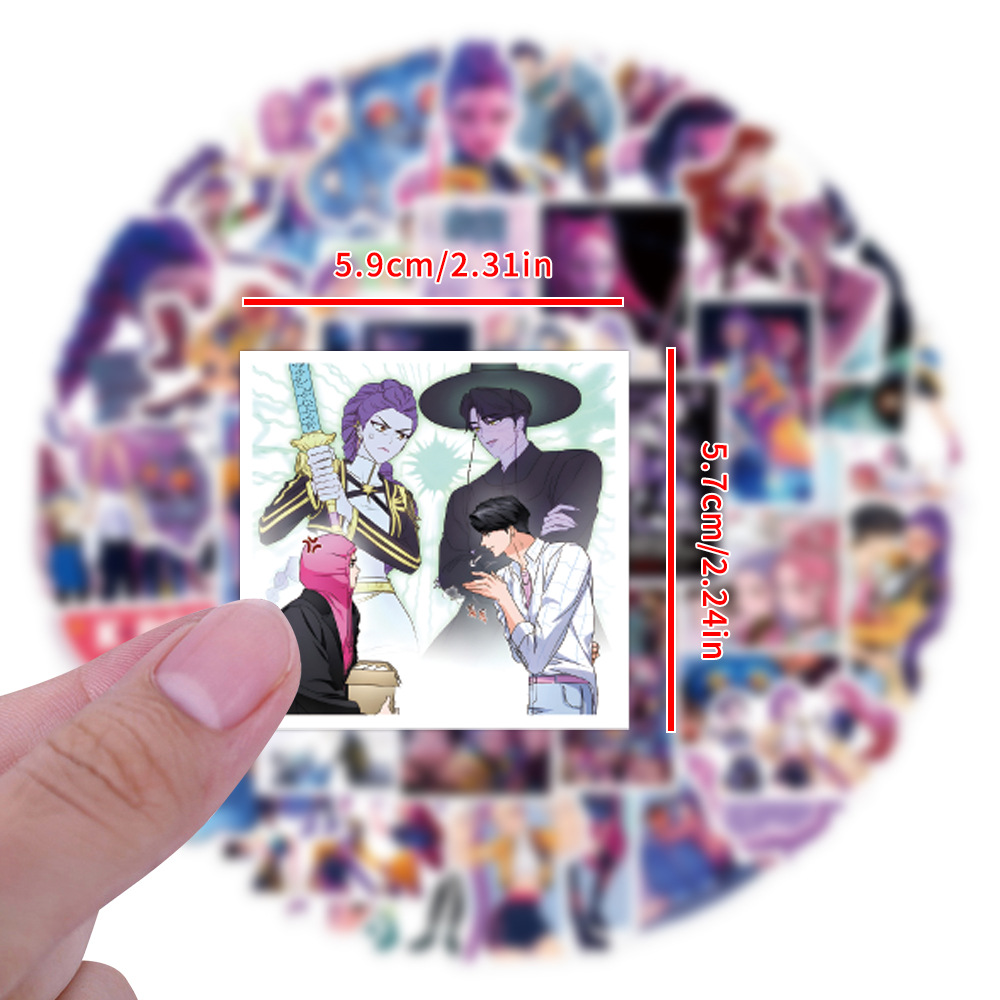 55/110pcs K-Pop Anime cartoon  - Car Accessories Website avaliação e preço