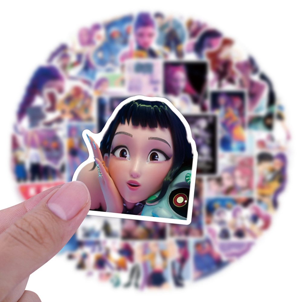 55/110pcs K-Pop Anime cartoon  - Car Accessories Website avaliação e preço