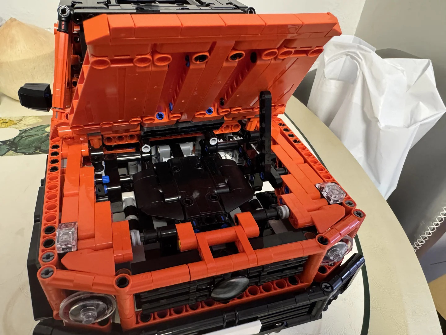 New MOC Orange Car Model Build - Car Accessories Oman avaliação e preço